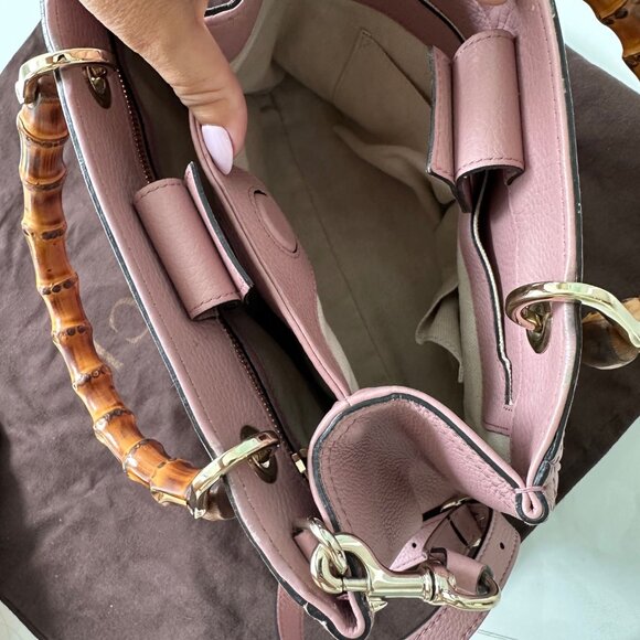 Gucci Bamboo Tote in Blush - Picture 3 of 16